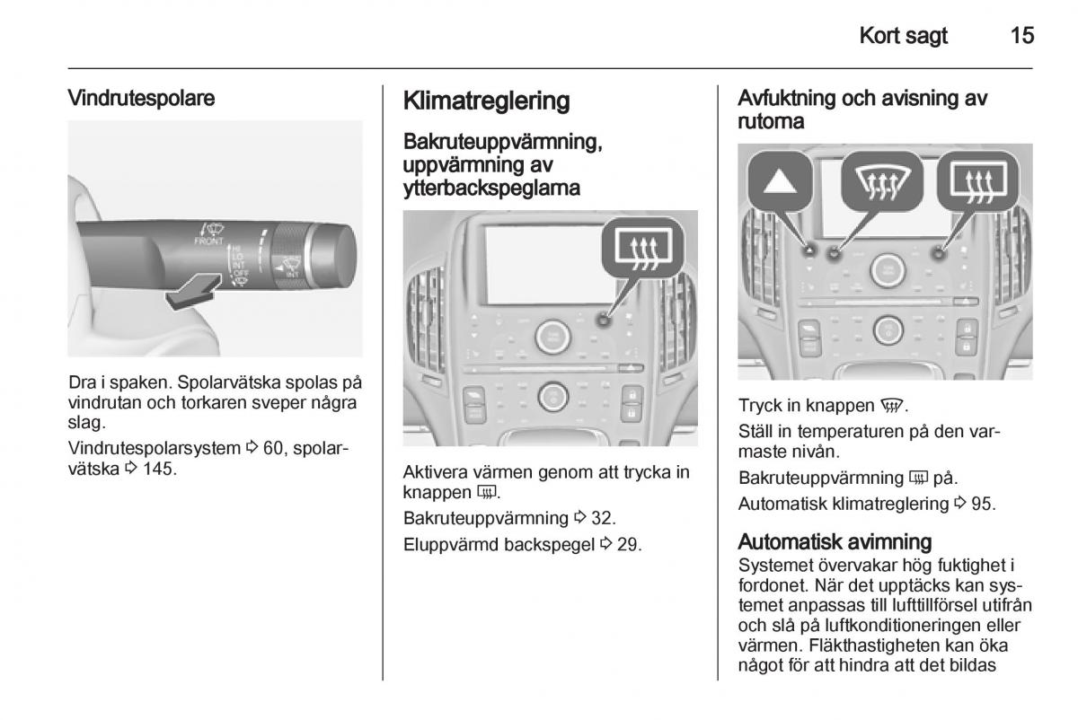 Opel Ampera instruktionsbok / page 17