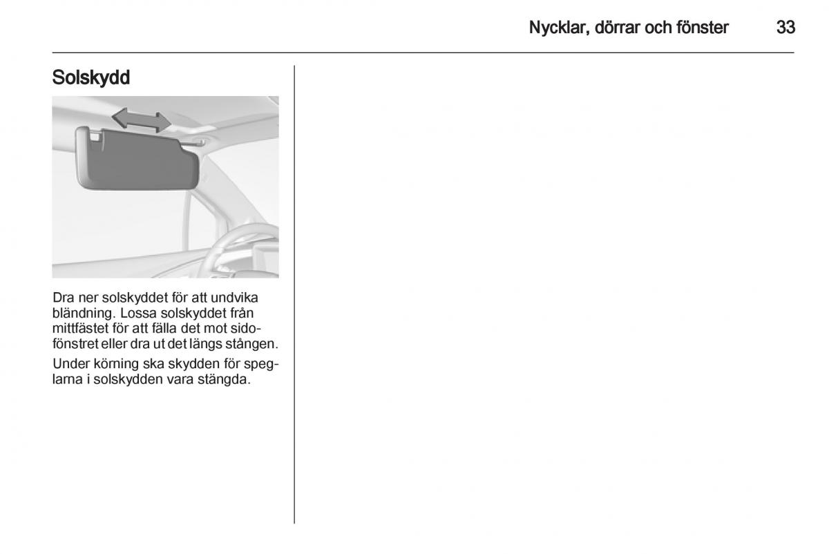 Opel Ampera instruktionsbok / page 35