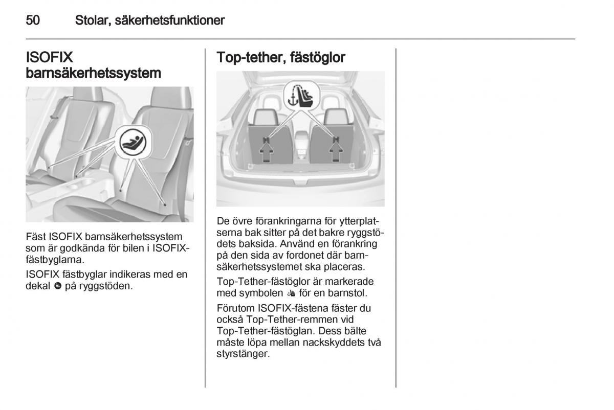 Opel Ampera instruktionsbok / page 52