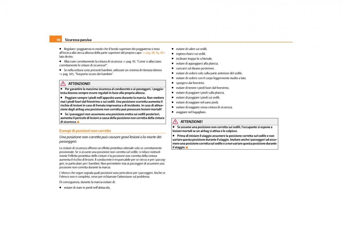 Skoda Octavia II 2 manuale del proprietario / page 91