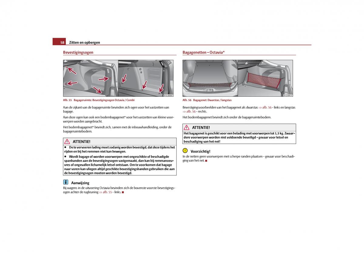 Skoda Octavia II 2 handleiding / page 59