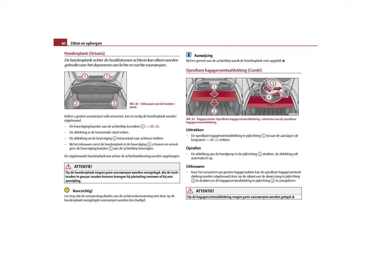 Skoda Octavia II 2 handleiding / page 61