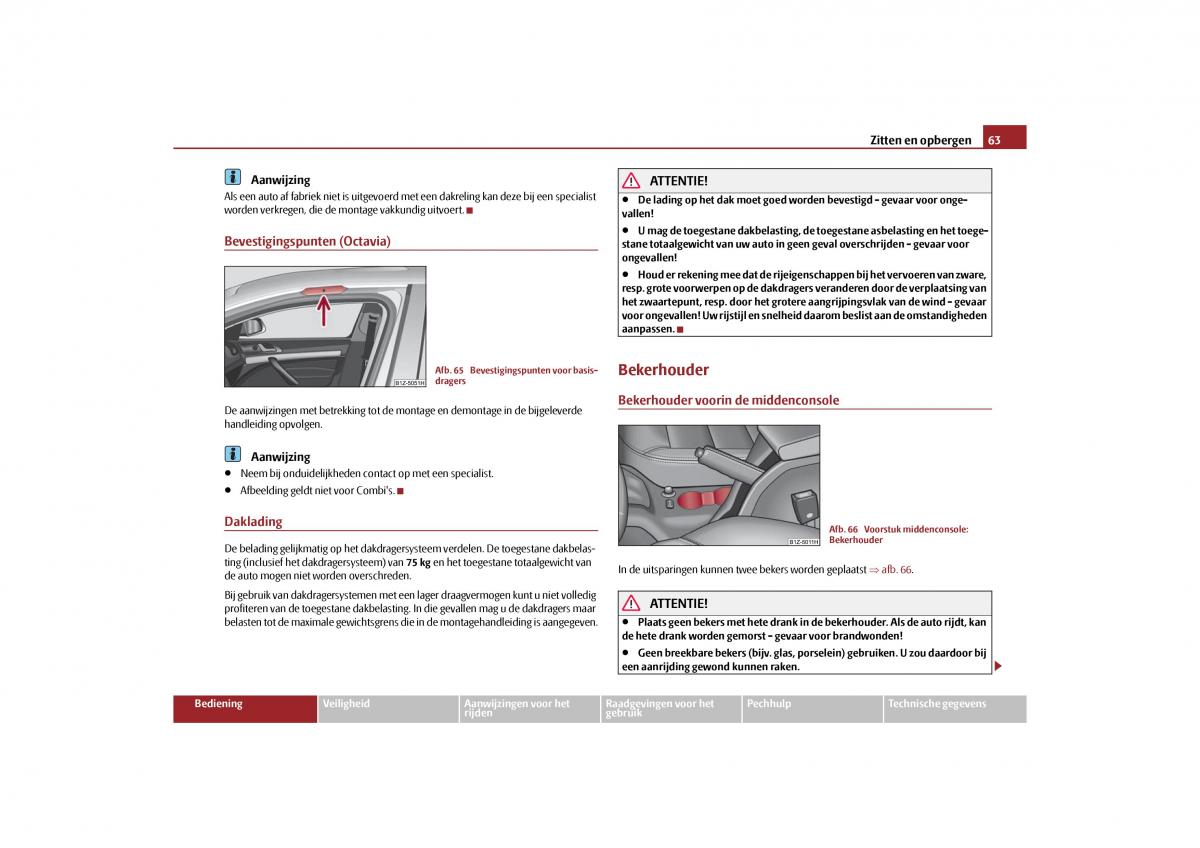 Skoda Octavia II 2 handleiding / page 64