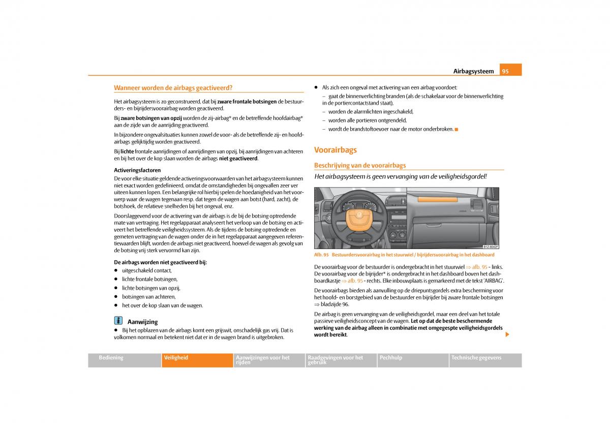 Skoda Octavia II 2 handleiding / page 96