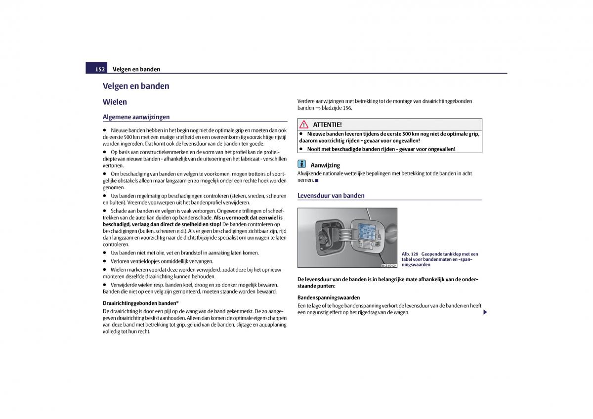 Skoda Octavia II 2 handleiding / page 153