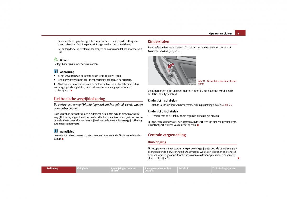 Skoda Octavia II 2 handleiding / page 32