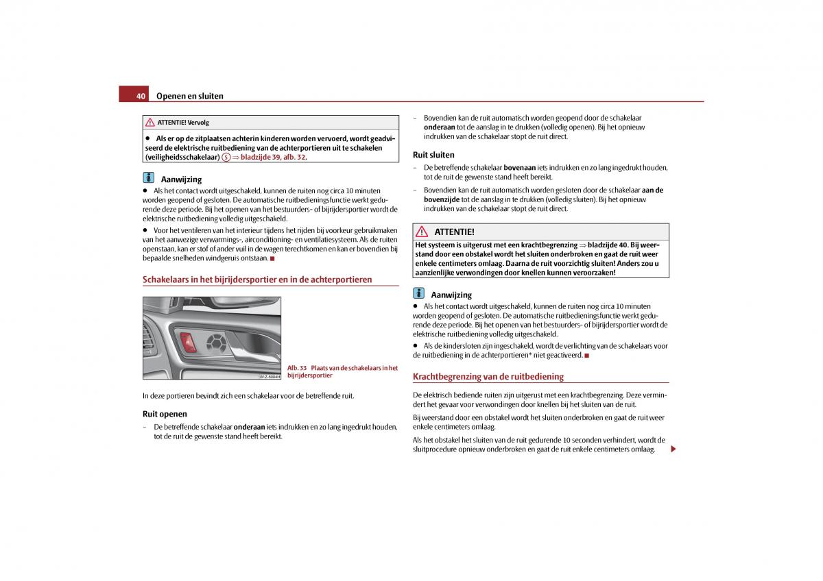 Skoda Octavia II 2 handleiding / page 41