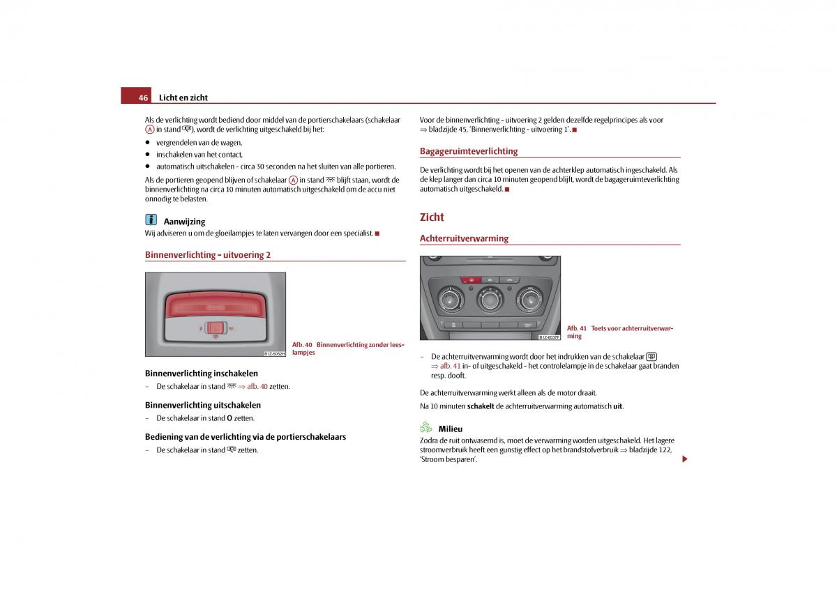 Skoda Octavia II 2 handleiding / page 47