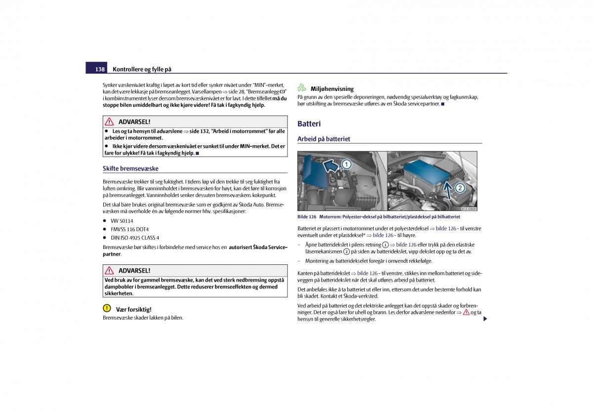 Skoda Octavia II 2 bruksanvisningen / page 139