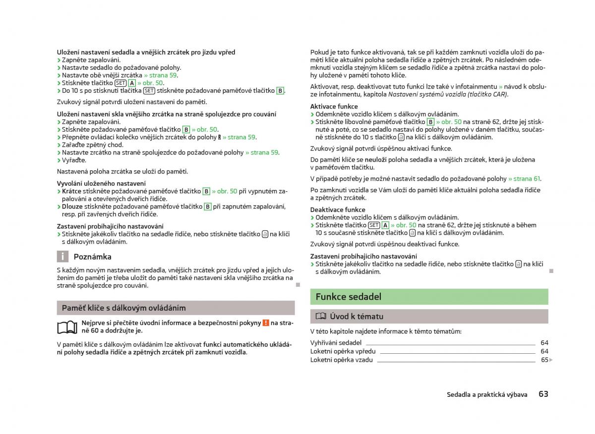 Skoda Octavia III 3 navod k obsludze / page 65