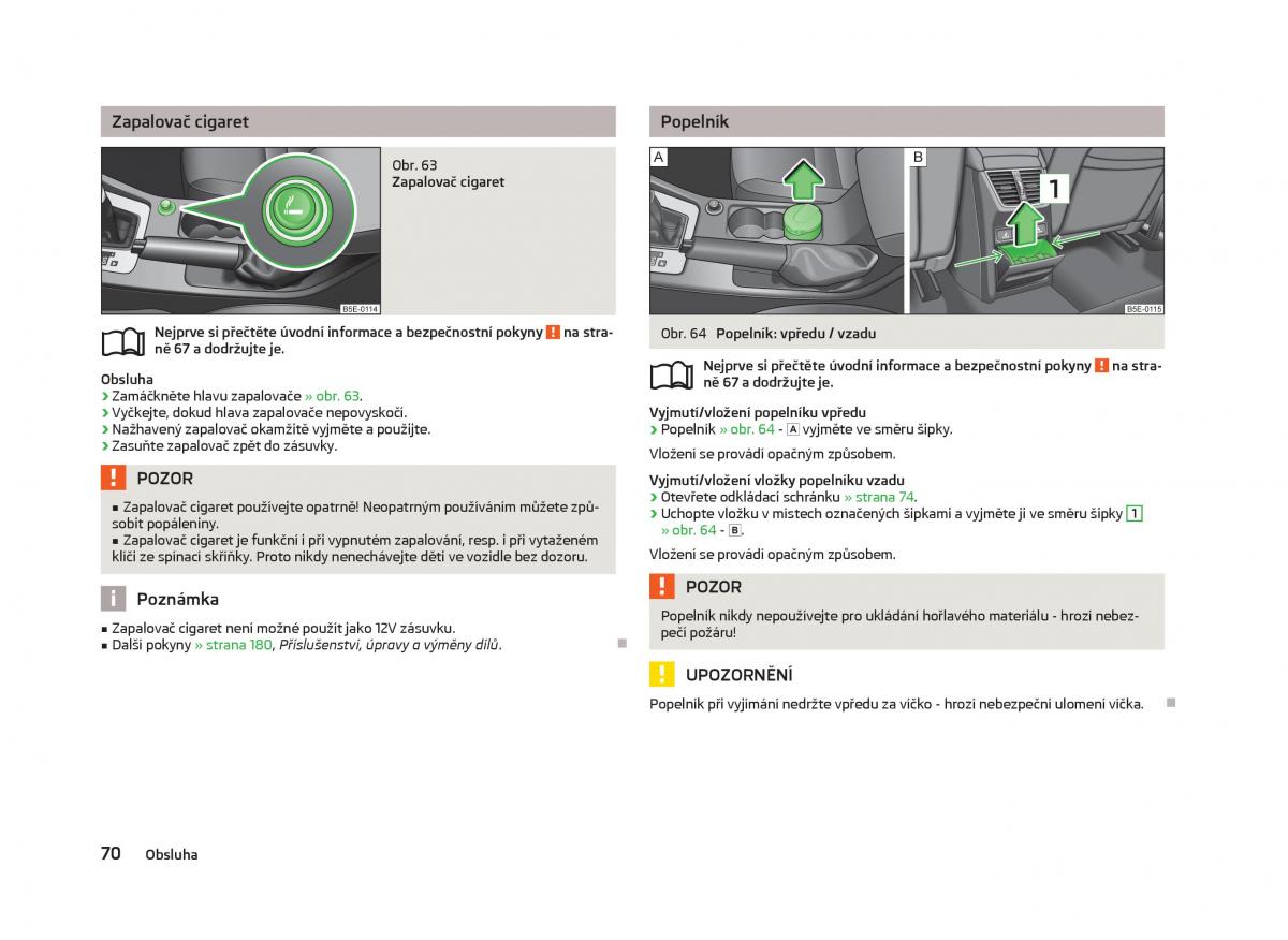 Skoda Octavia III 3 navod k obsludze / page 72