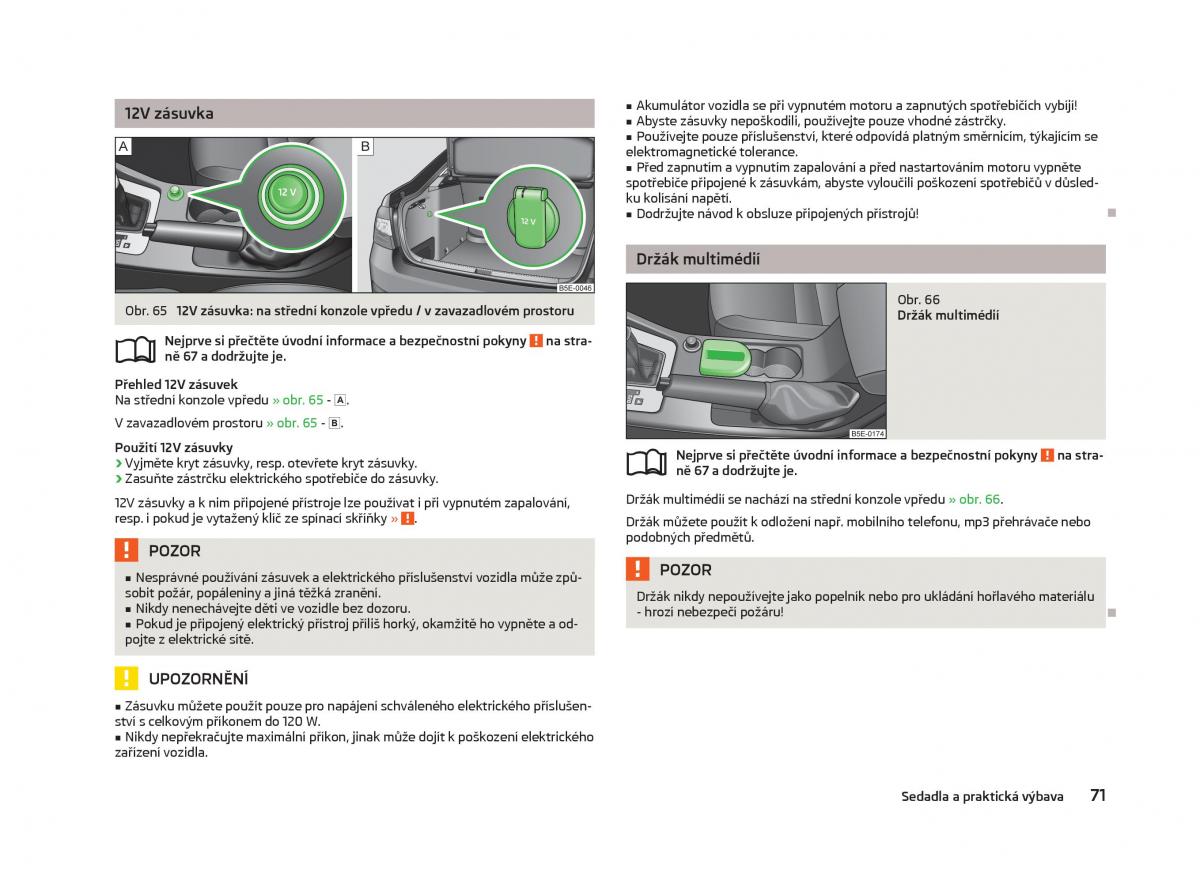 Skoda Octavia III 3 navod k obsludze / page 73