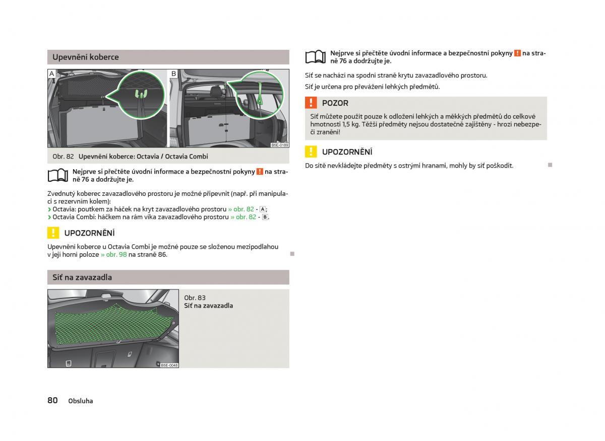 Skoda Octavia III 3 navod k obsludze / page 82