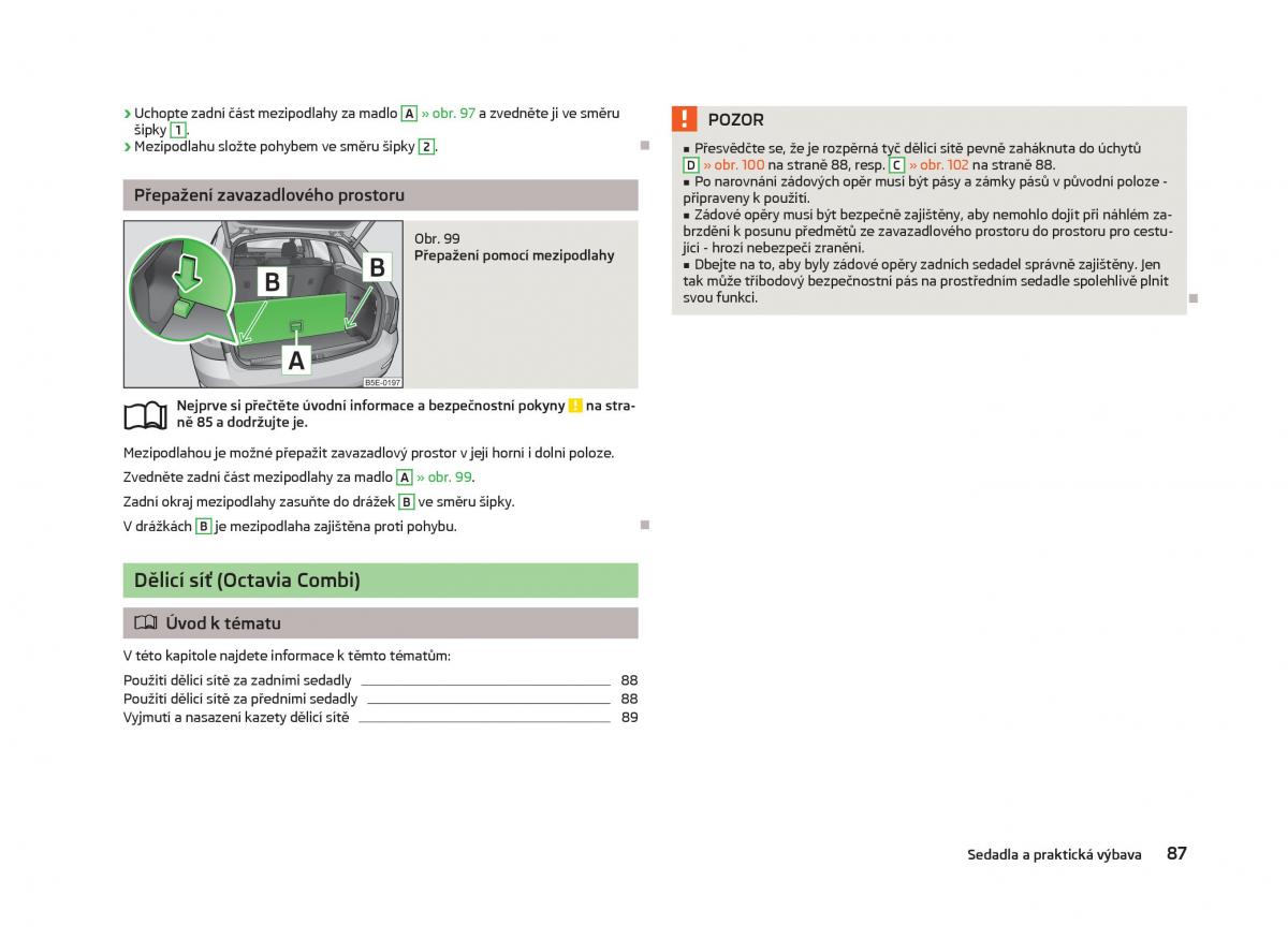 Skoda Octavia III 3 navod k obsludze / page 89
