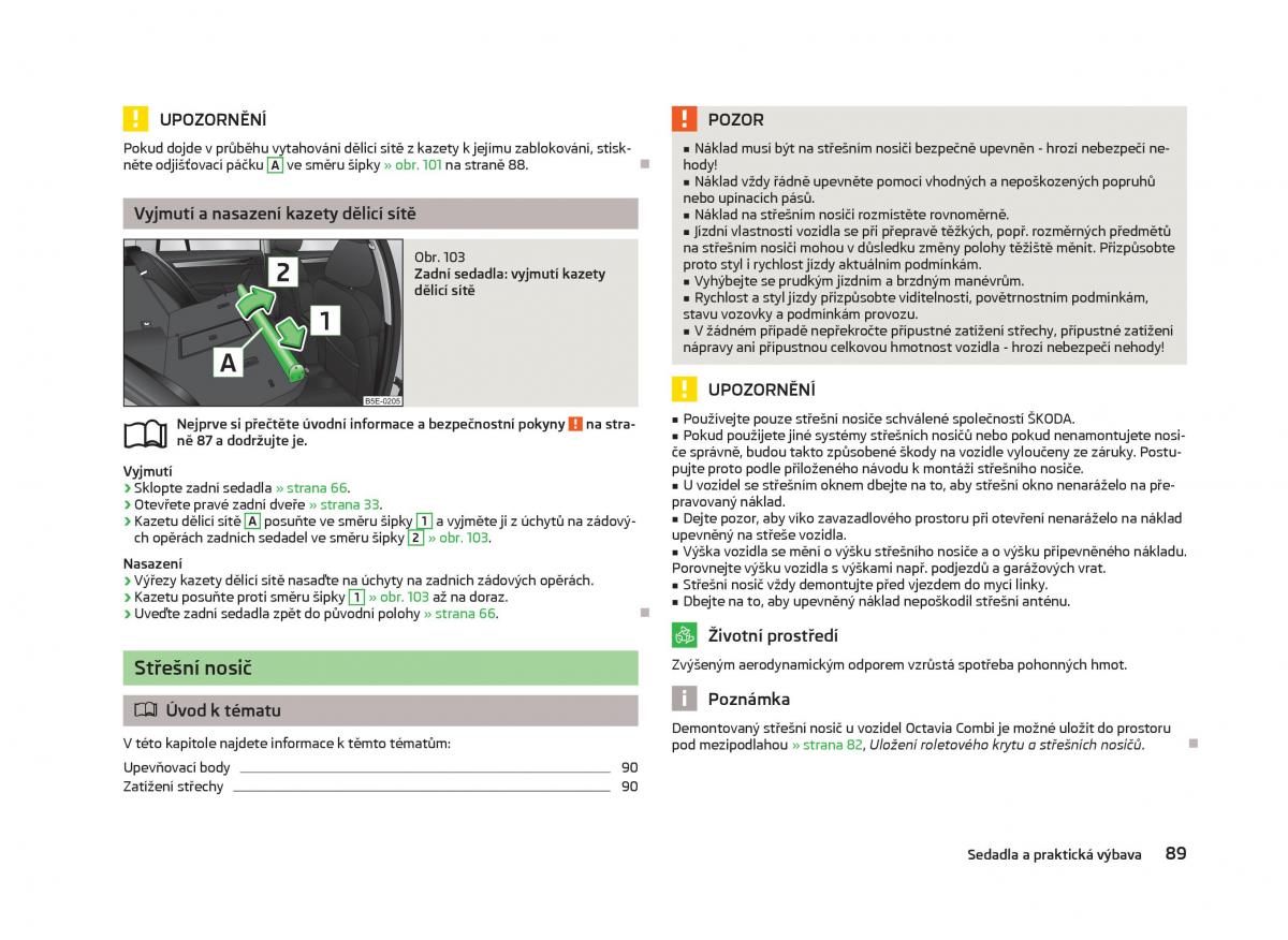 Skoda Octavia III 3 navod k obsludze / page 91