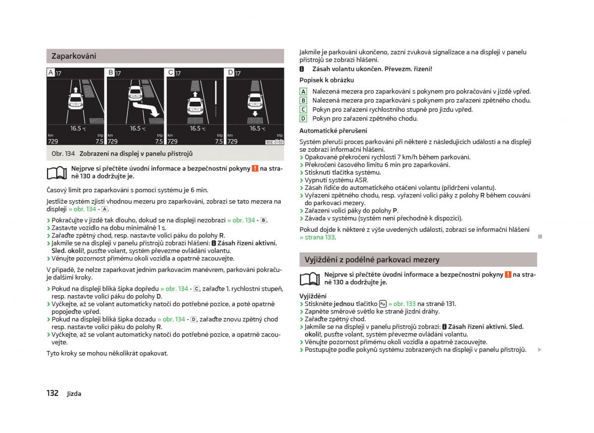 Skoda Octavia III 3 navod k obsludze / page 134