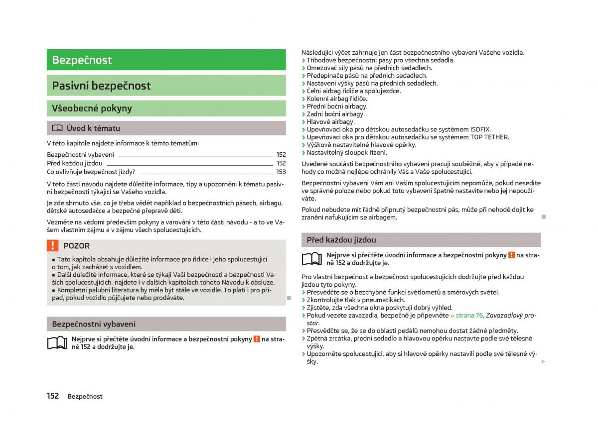 Skoda Octavia III 3 navod k obsludze / page 154