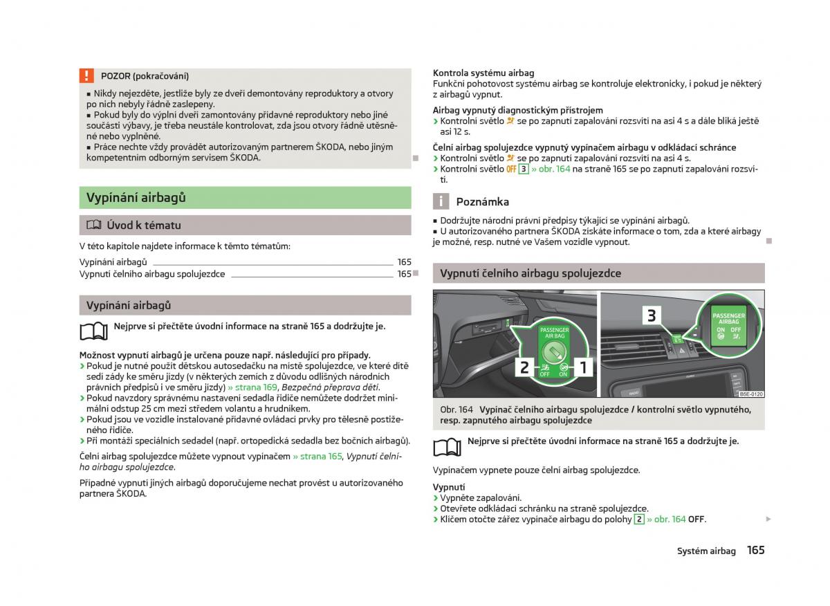 Skoda Octavia III 3 navod k obsludze / page 167