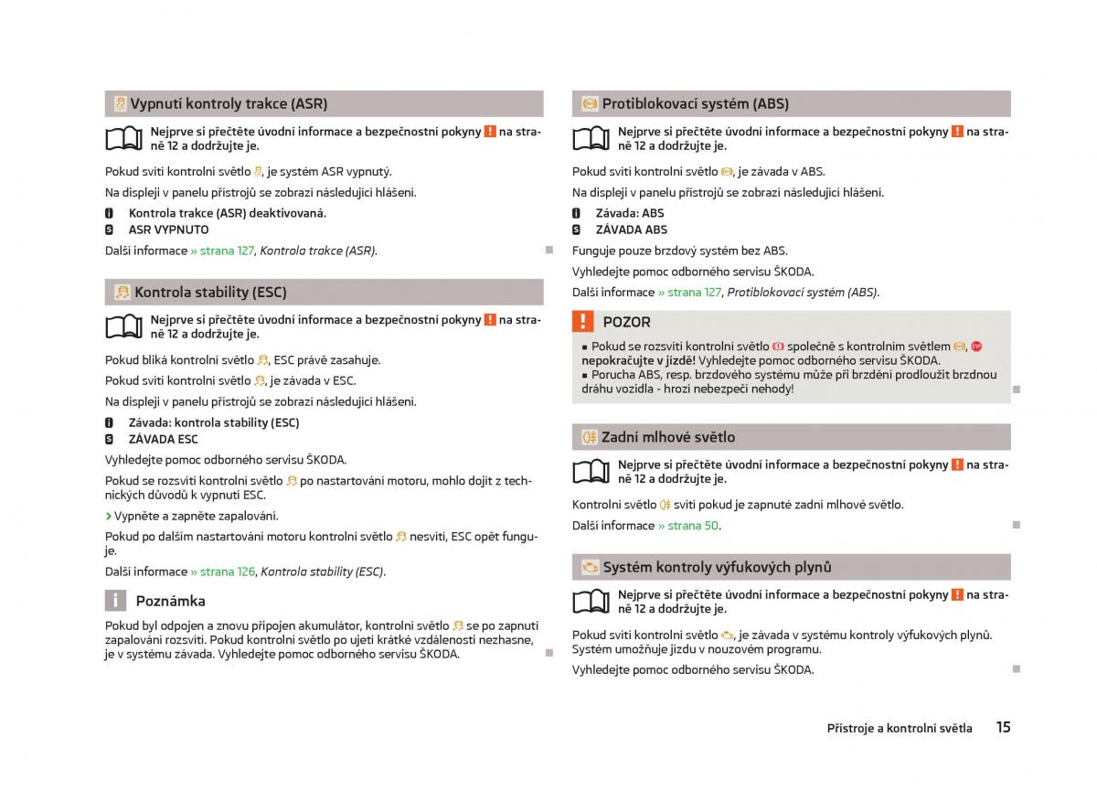 Skoda Octavia III 3 navod k obsludze / page 17