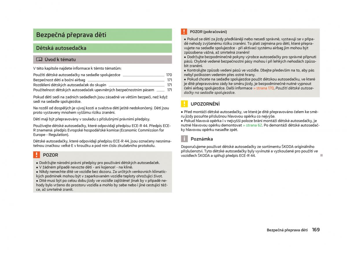 Skoda Octavia III 3 navod k obsludze / page 171