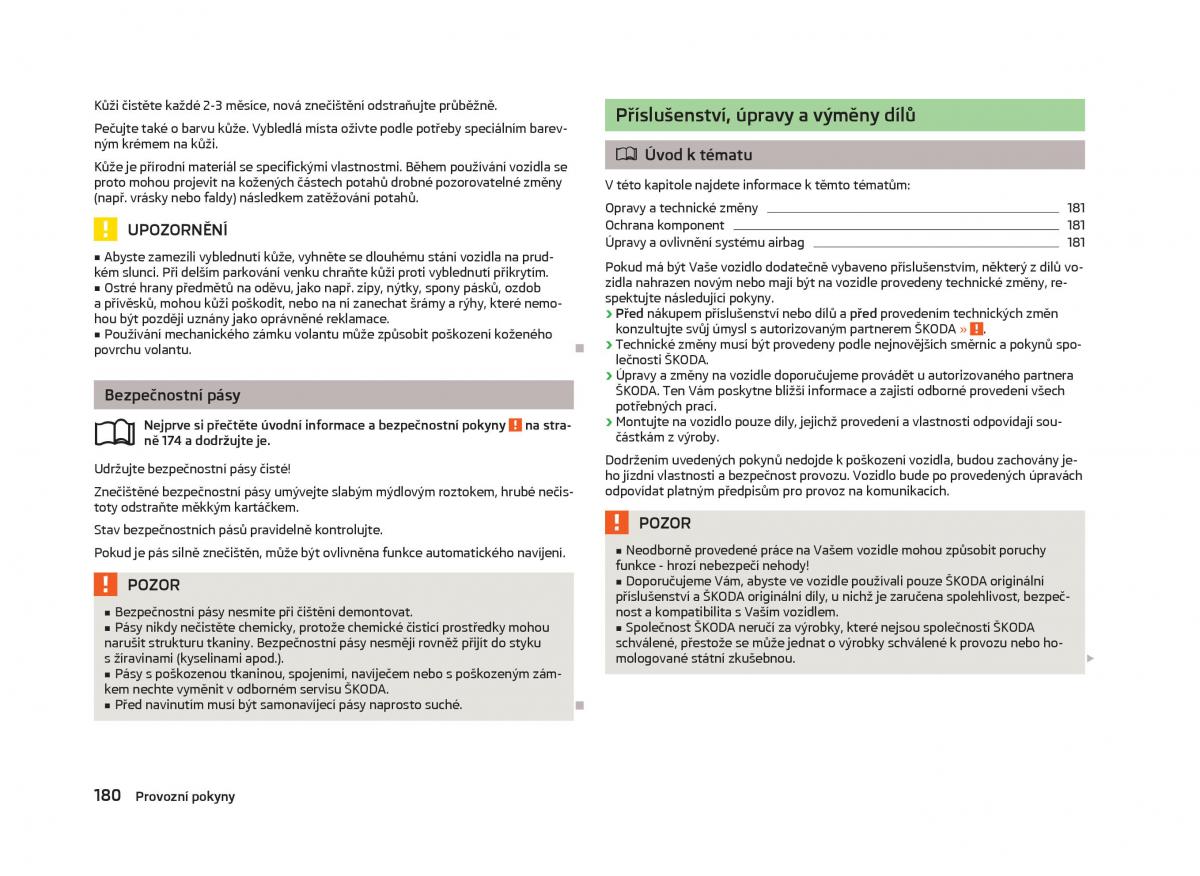 Skoda Octavia III 3 navod k obsludze / page 182