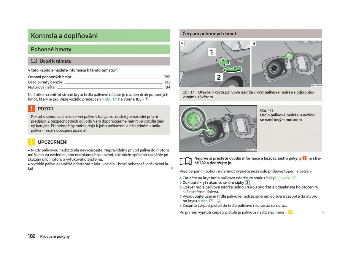 Skoda Octavia III 3 navod k obsludze / page 184