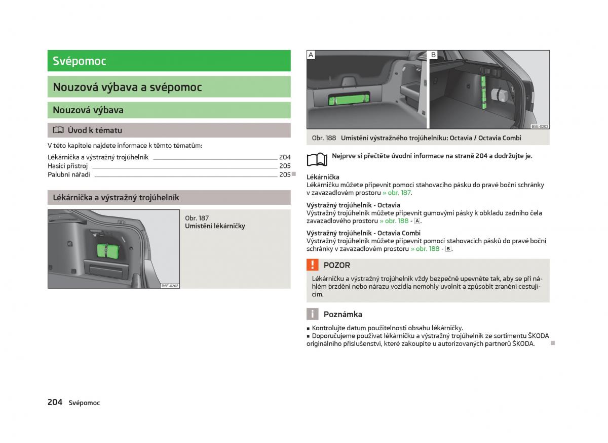 Skoda Octavia III 3 navod k obsludze / page 206