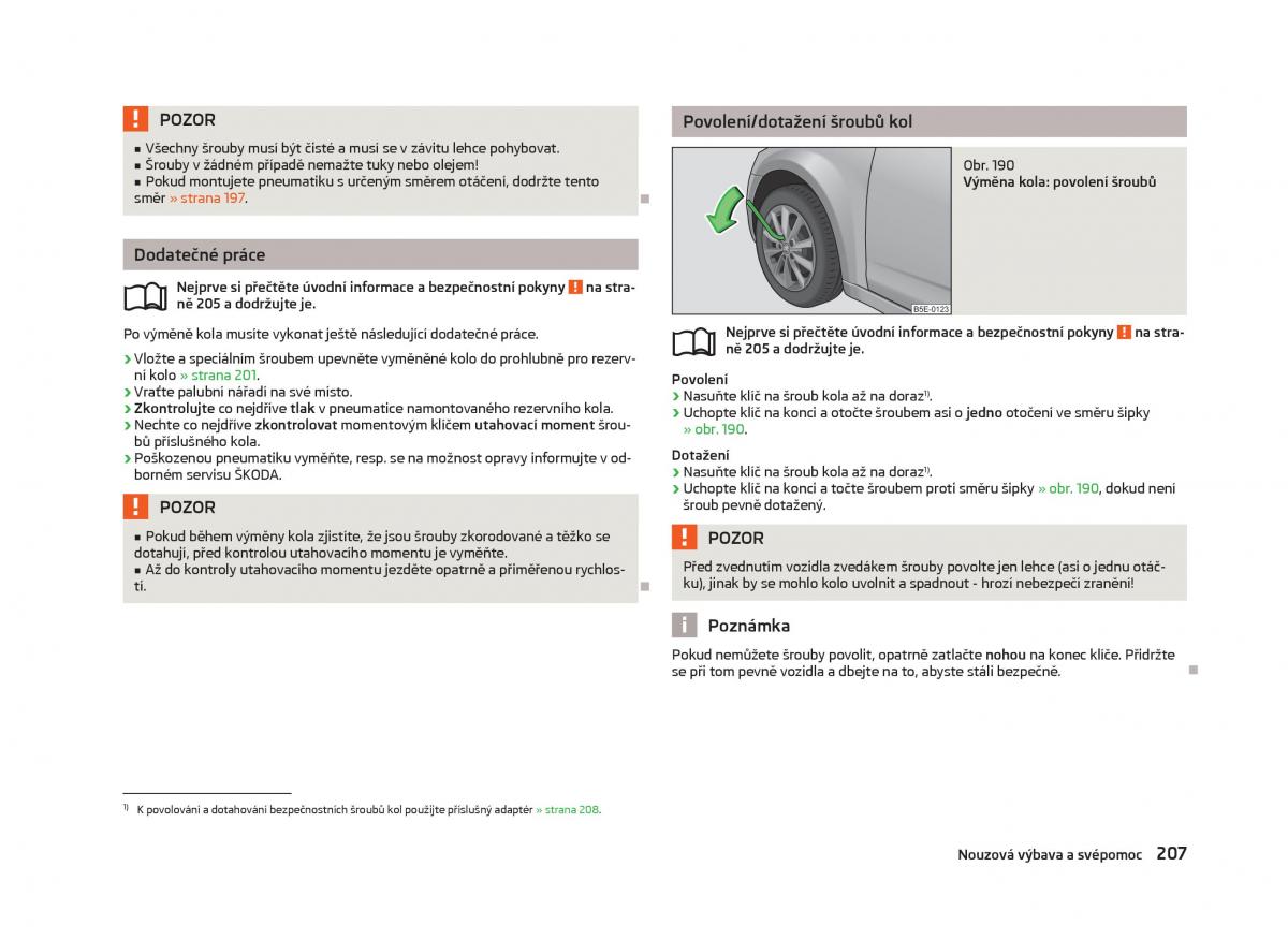 Skoda Octavia III 3 navod k obsludze / page 209