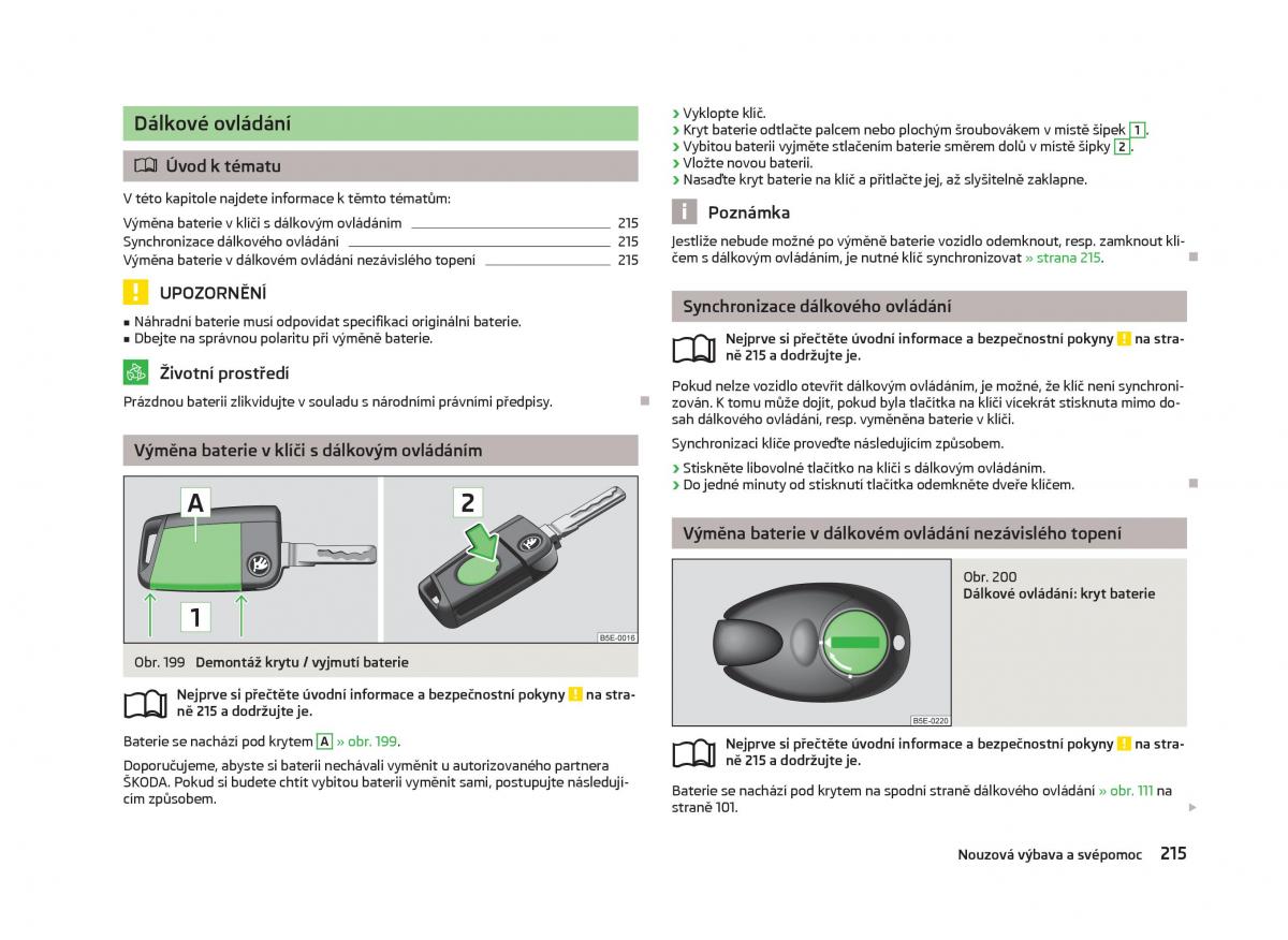 Skoda Octavia III 3 navod k obsludze / page 217