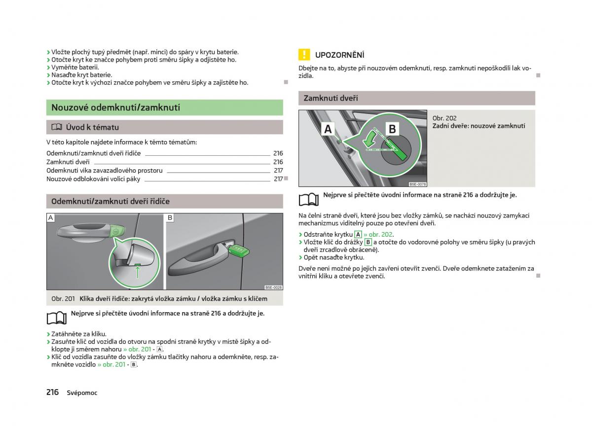 Skoda Octavia III 3 navod k obsludze / page 218