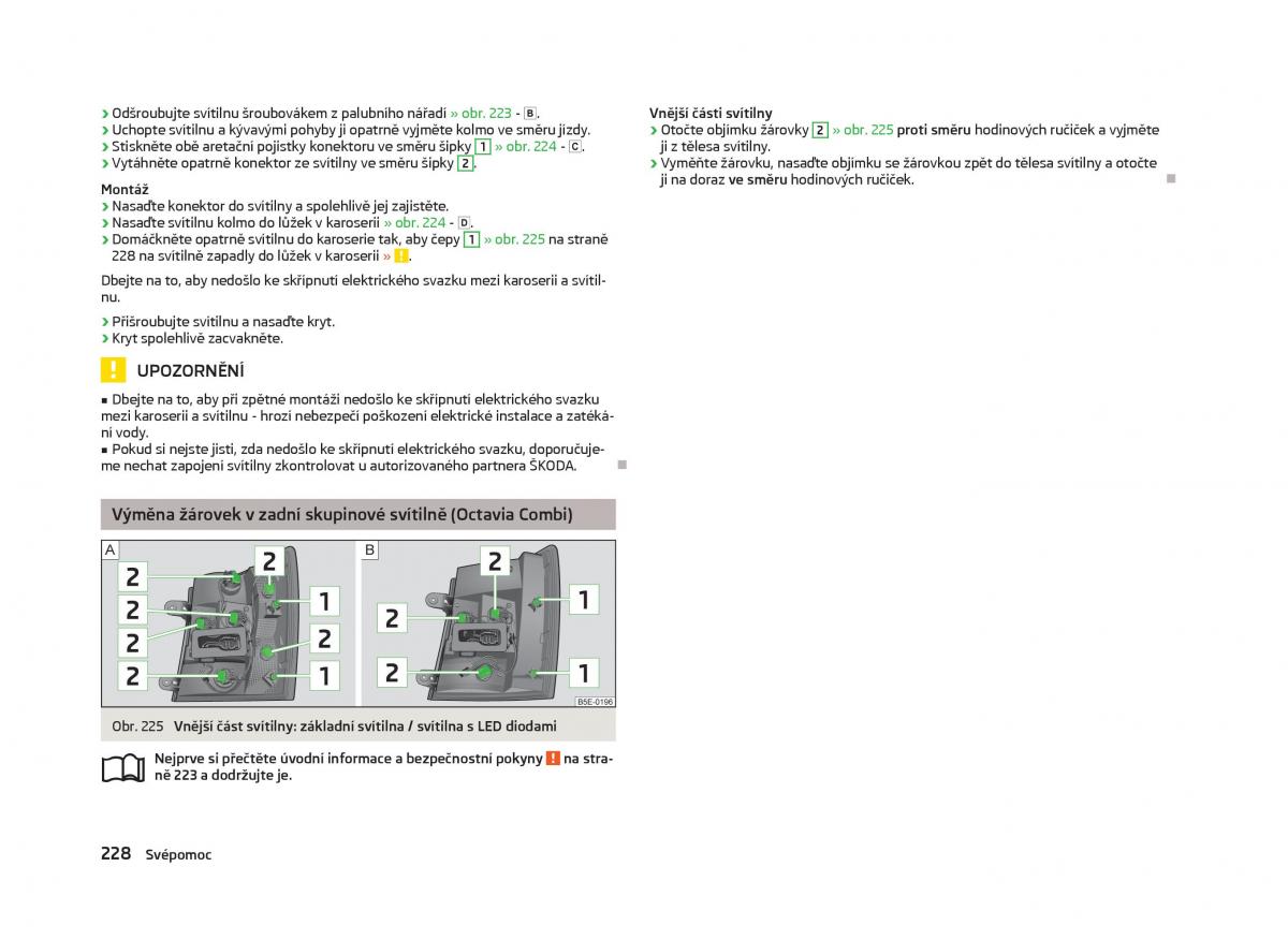 Skoda Octavia III 3 navod k obsludze / page 230