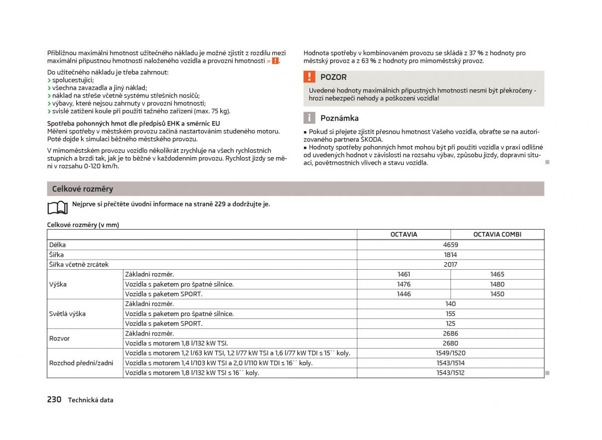 Skoda Octavia III 3 navod k obsludze / page 232