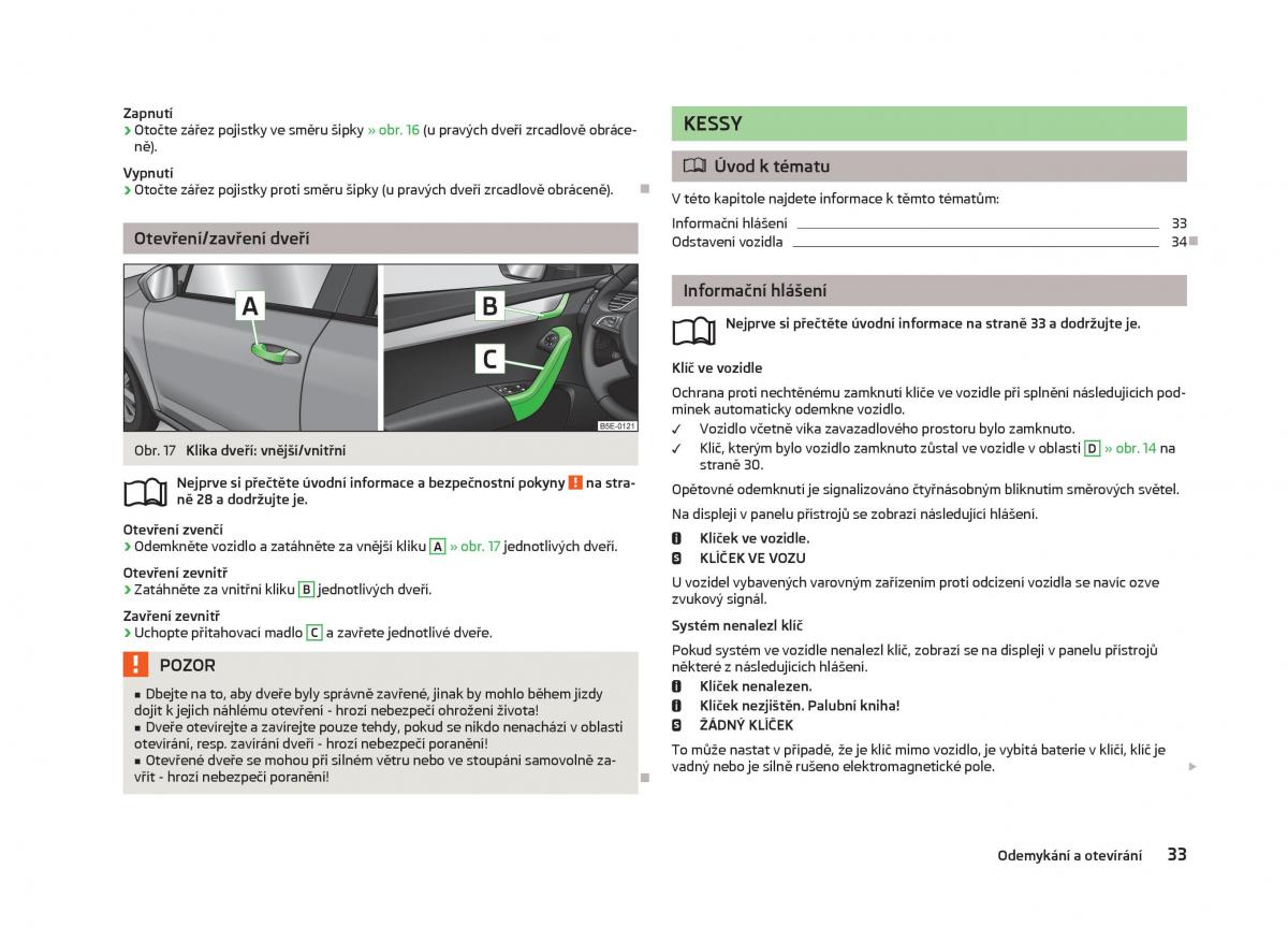 Skoda Octavia III 3 navod k obsludze / page 35