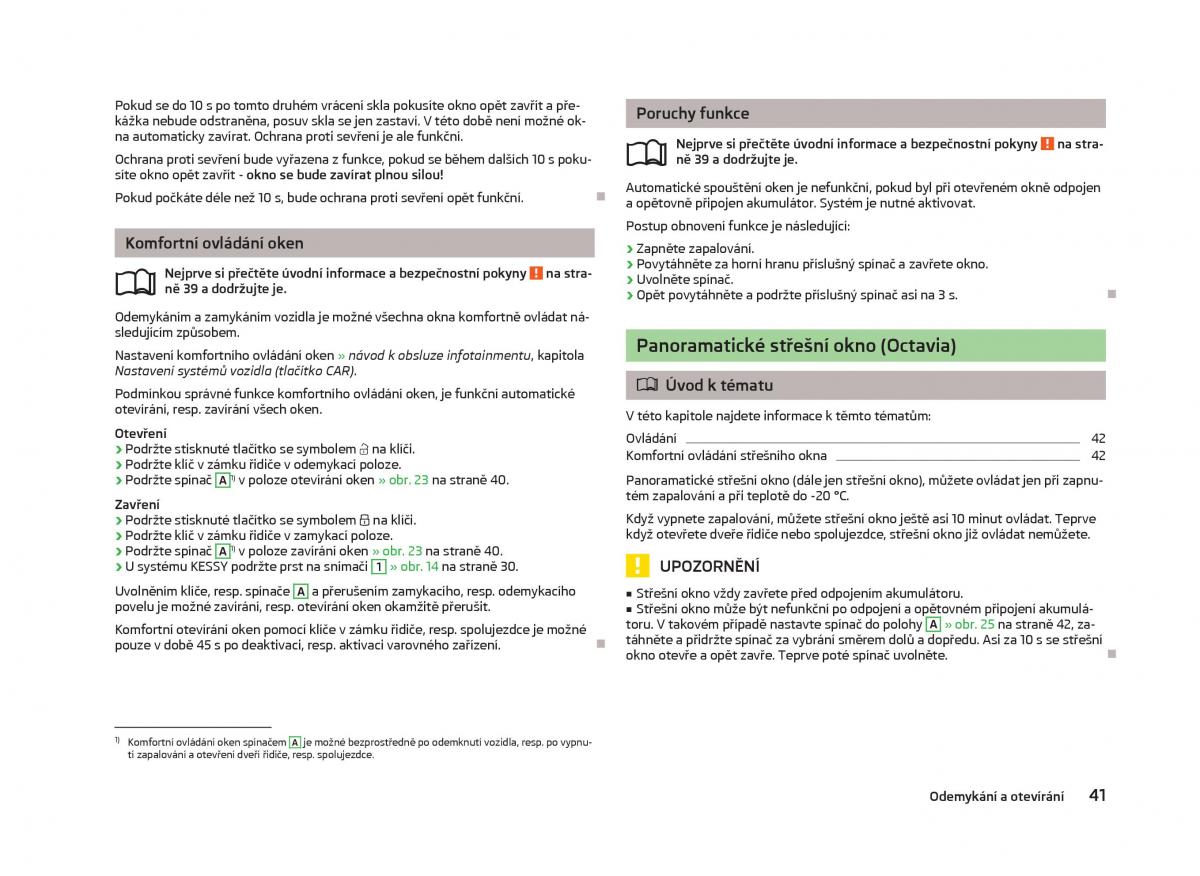 Skoda Octavia III 3 navod k obsludze / page 43