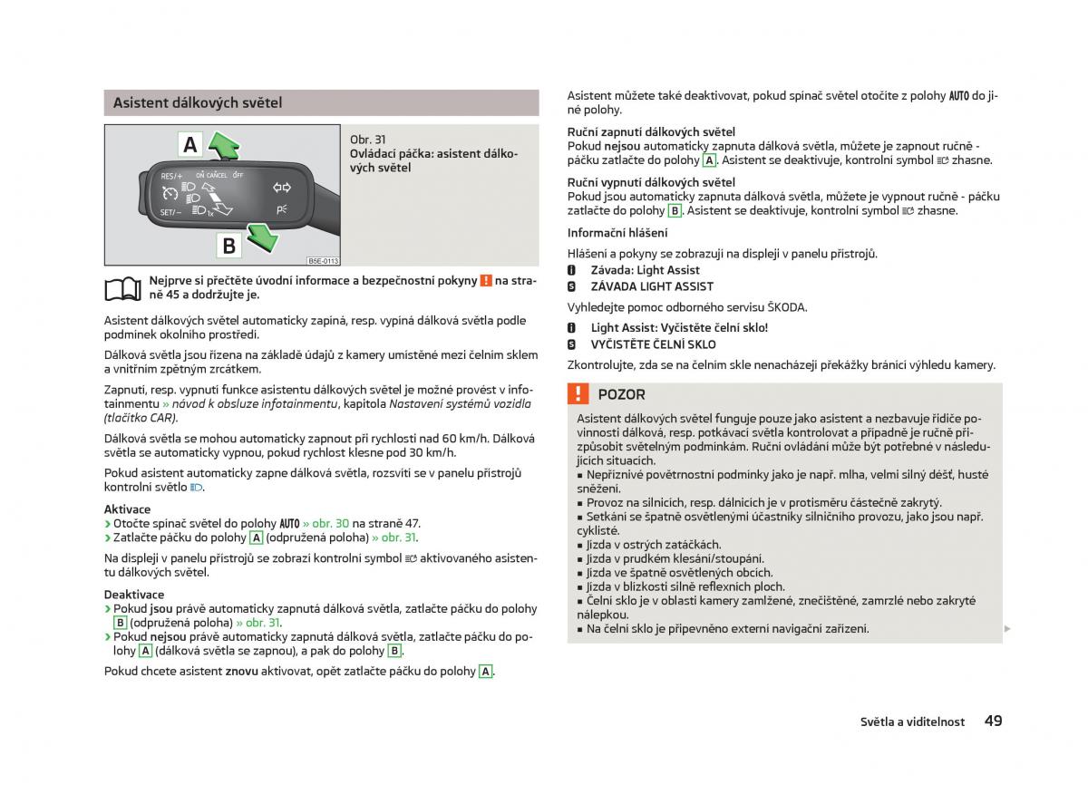 Skoda Octavia III 3 navod k obsludze / page 51