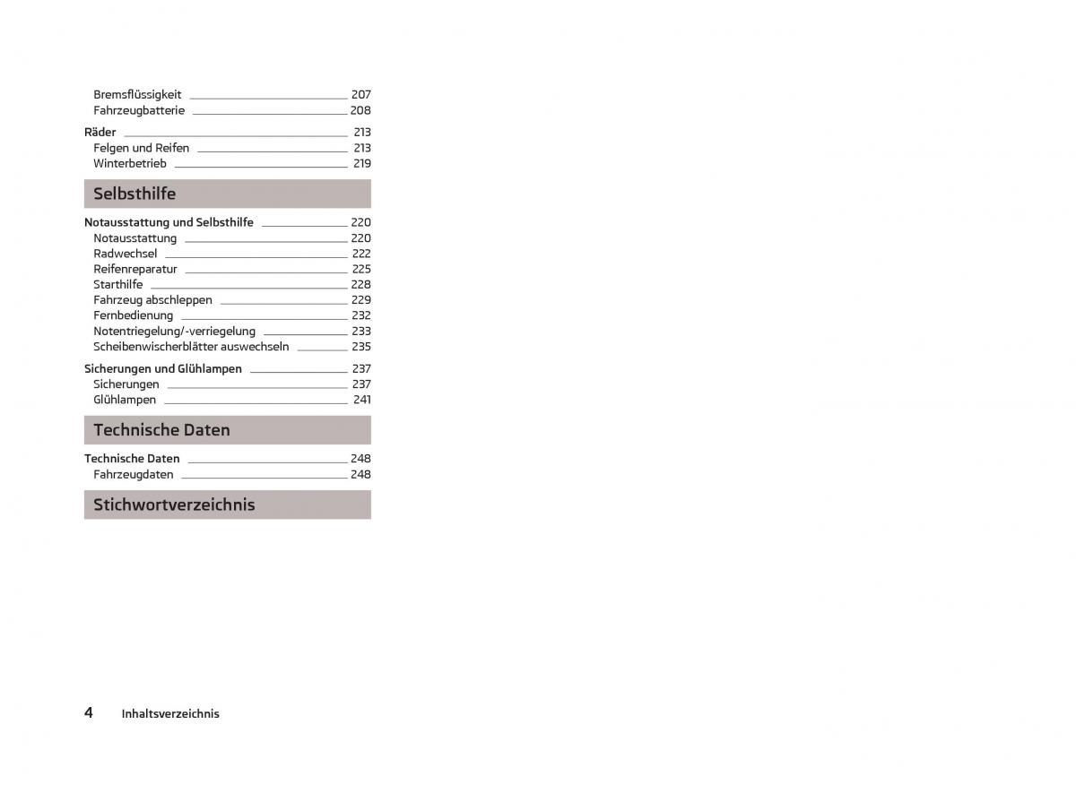 Skoda Octavia III 3 Handbuch / page 6