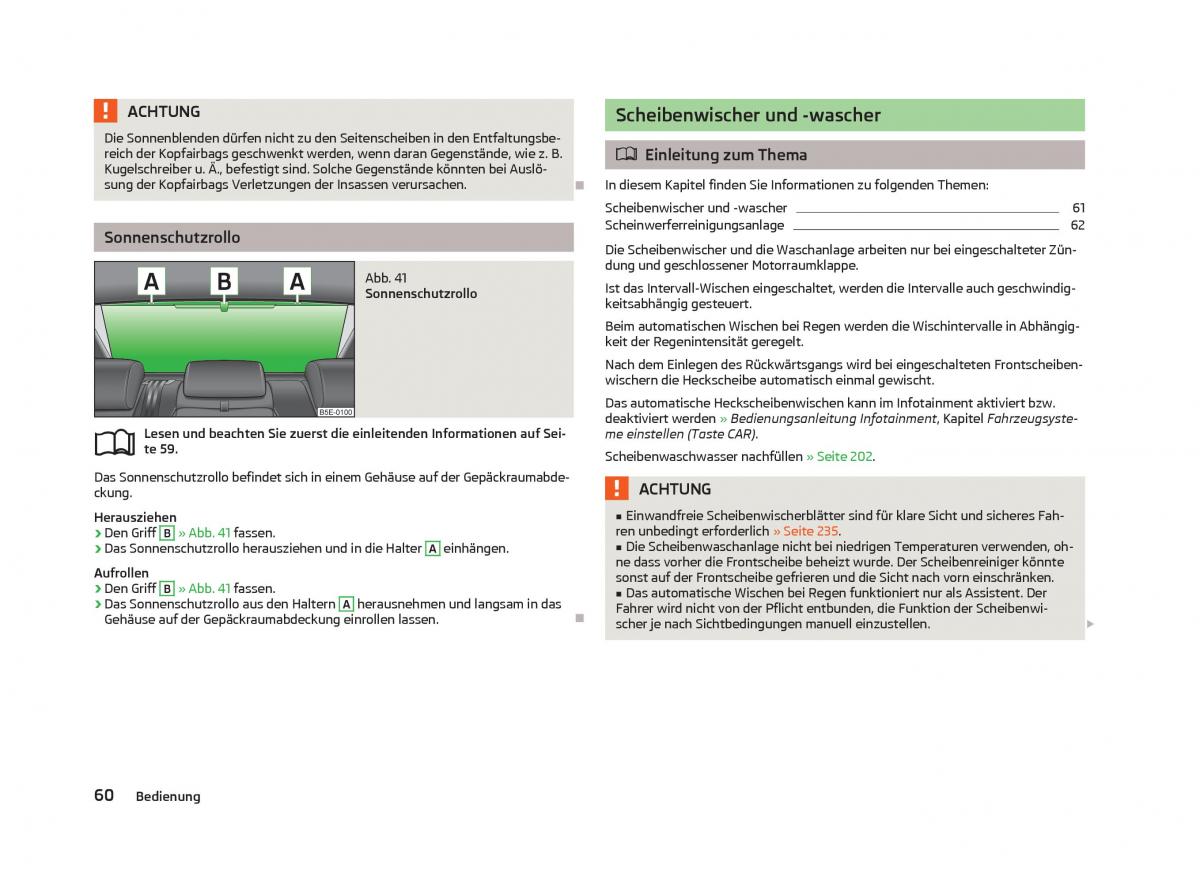 Skoda Octavia III 3 Handbuch / page 62