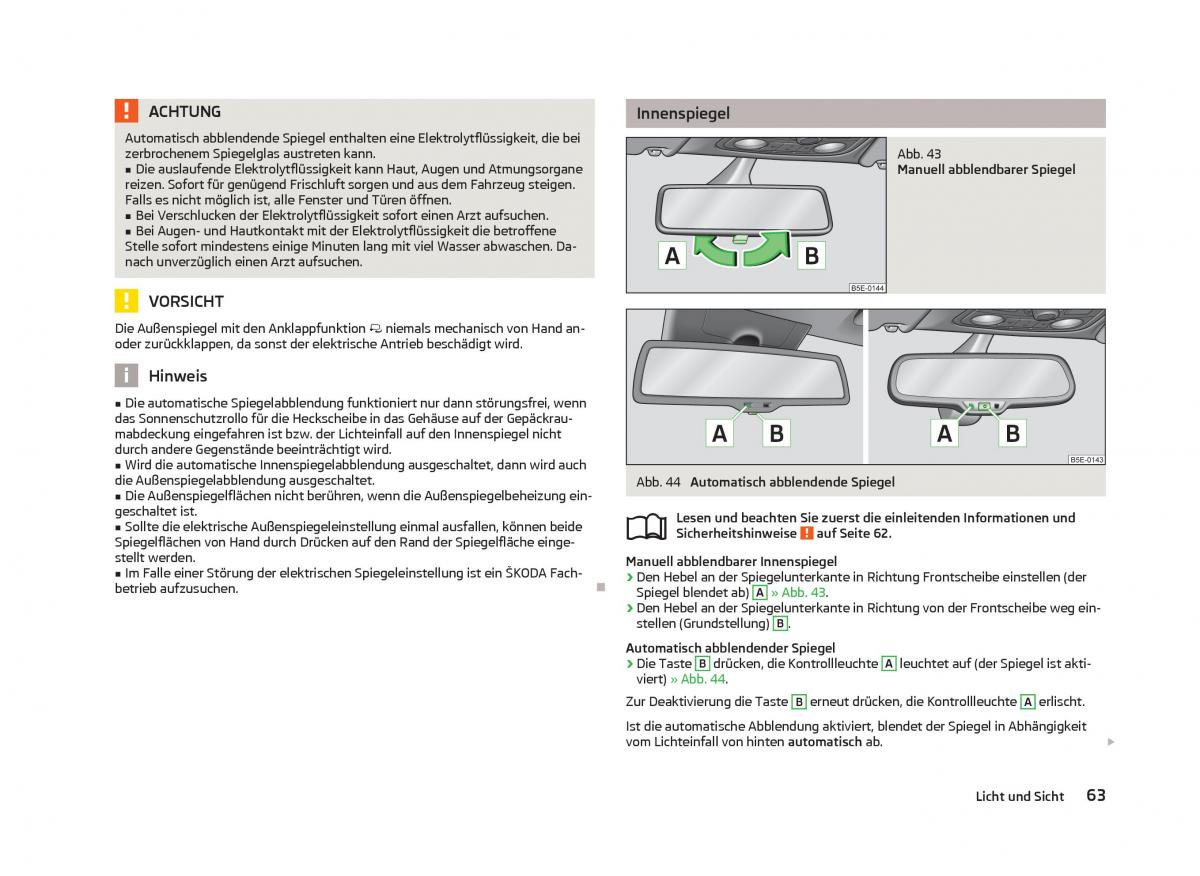 Skoda Octavia III 3 Handbuch / page 65