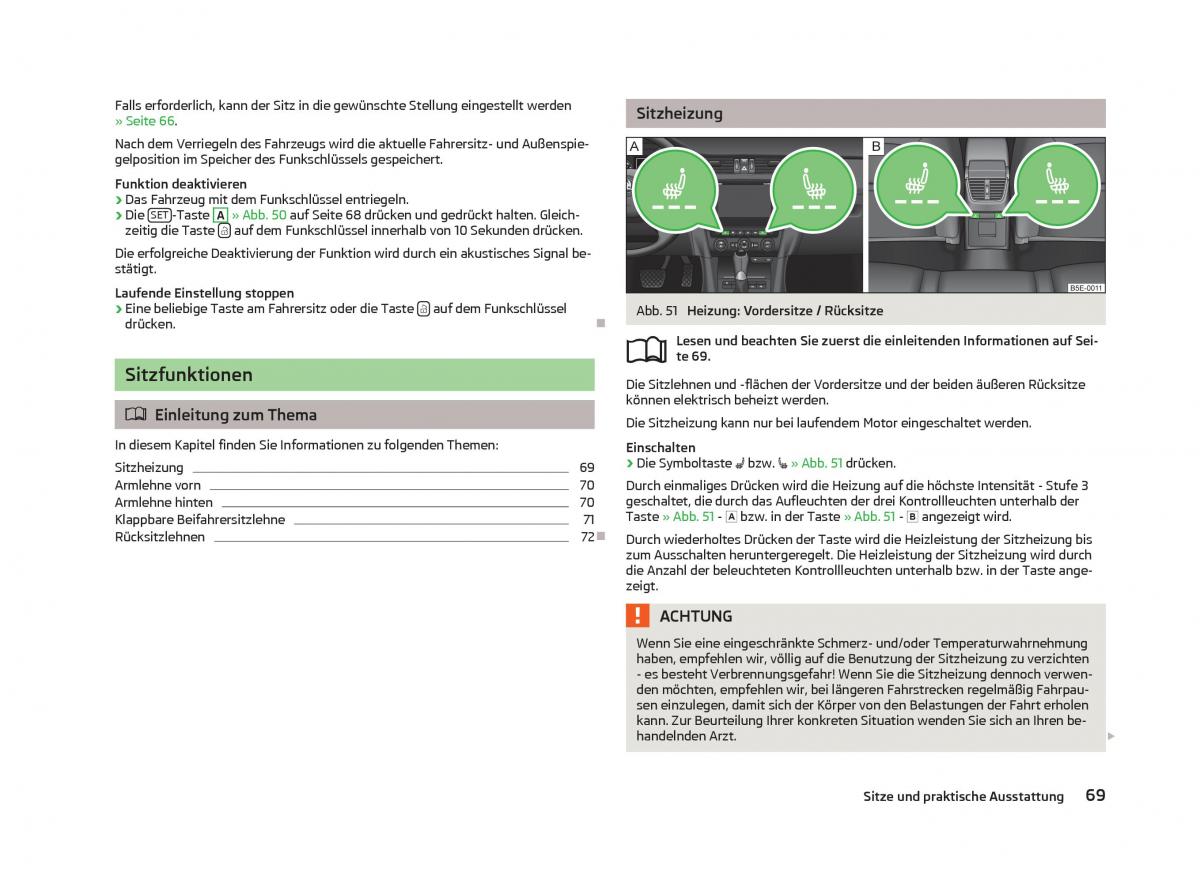 Skoda Octavia III 3 Handbuch / page 71