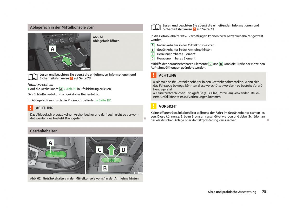 Skoda Octavia III 3 Handbuch / page 77