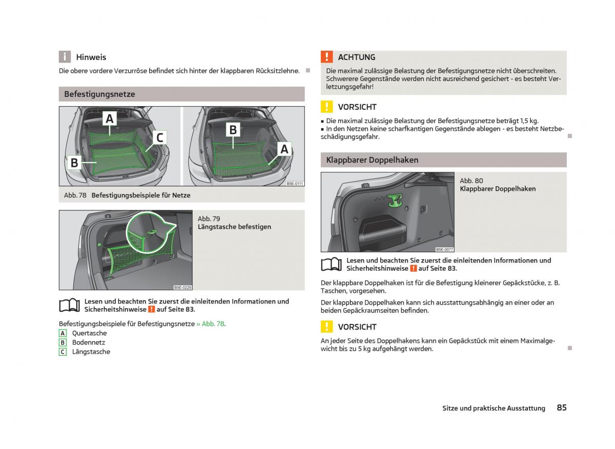 Skoda Octavia III 3 Handbuch / page 87