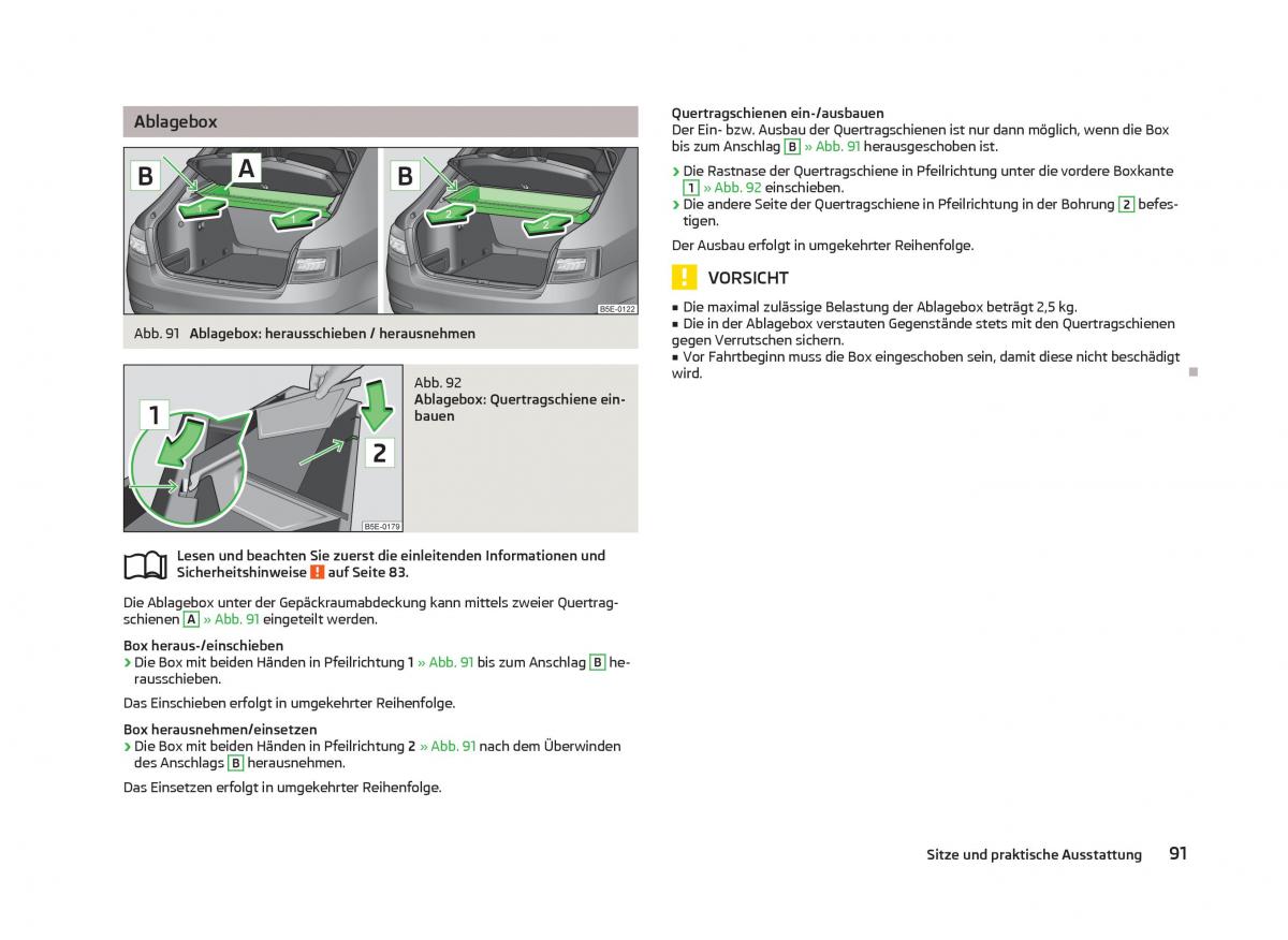 Skoda Octavia III 3 Handbuch / page 93