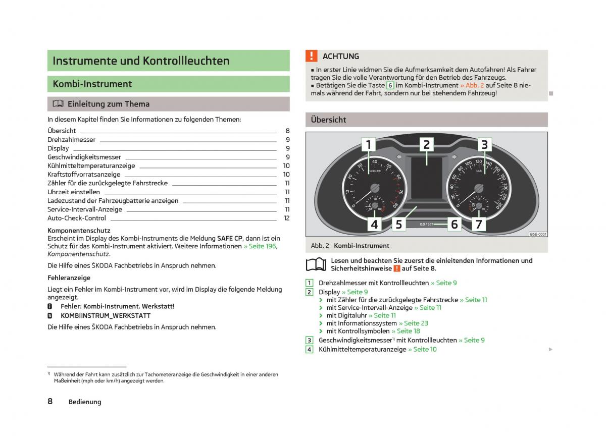 Skoda Octavia III 3 Handbuch / page 10