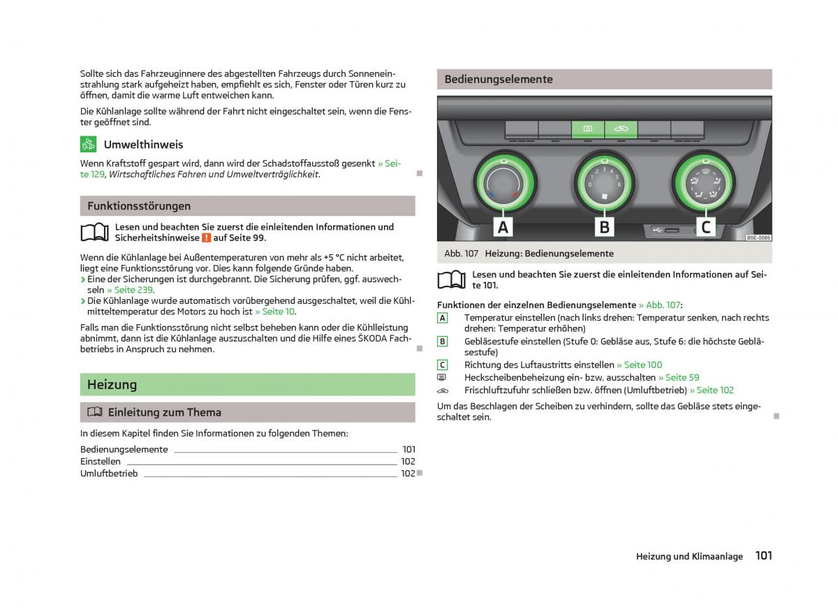 Skoda Octavia III 3 Handbuch / page 103