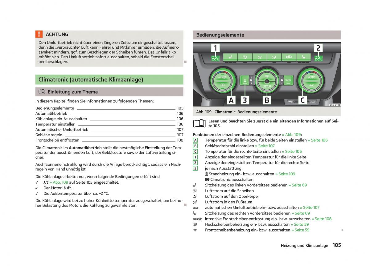 Skoda Octavia III 3 Handbuch / page 107