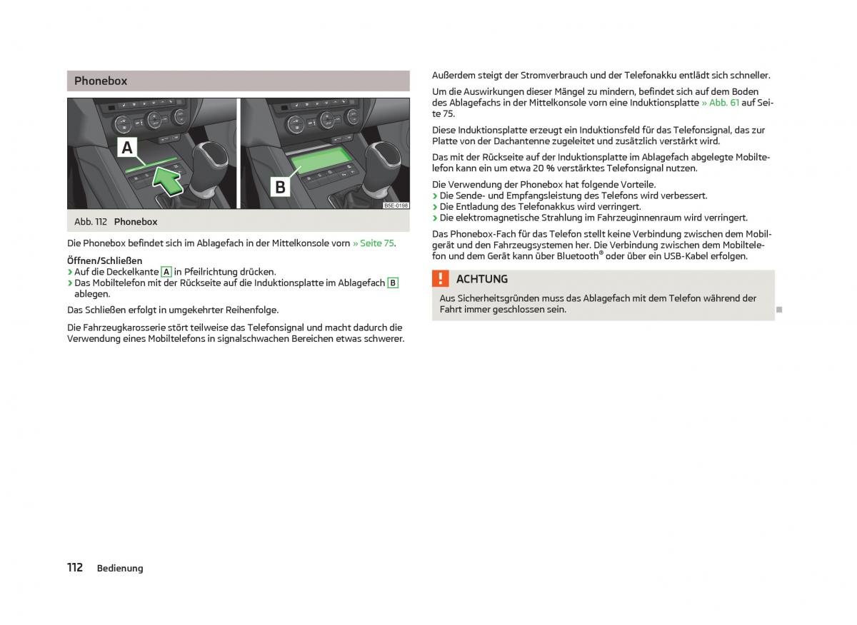 Skoda Octavia III 3 Handbuch / page 114