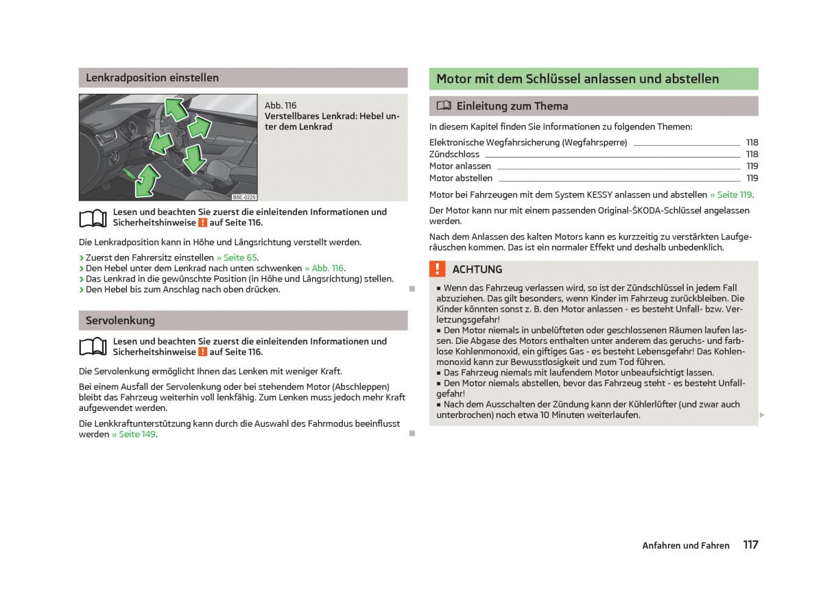 Skoda Octavia III 3 Handbuch / page 119