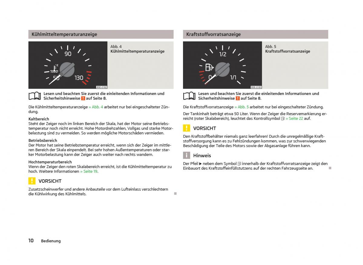 Skoda Octavia III 3 Handbuch / page 12