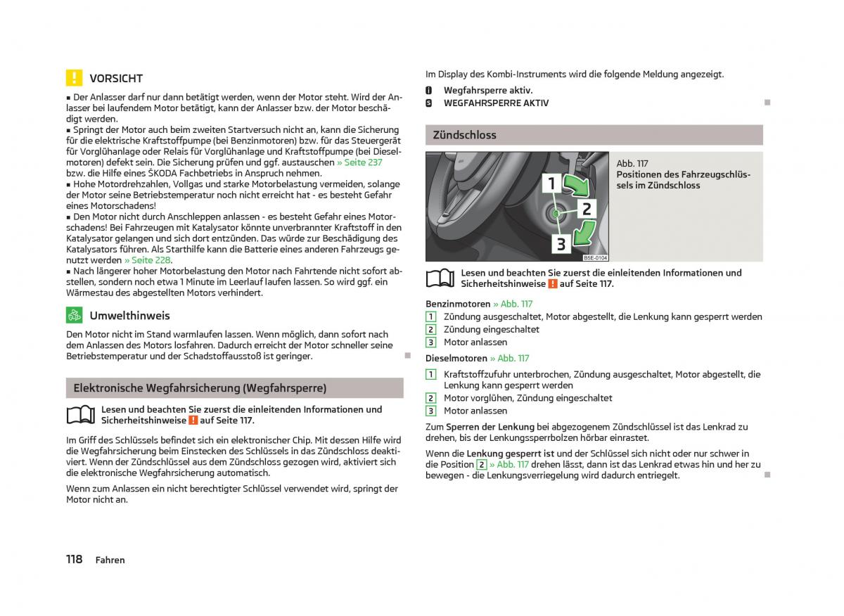 Skoda Octavia III 3 Handbuch / page 120