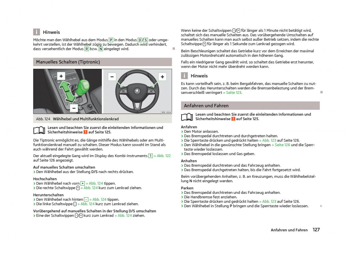 Skoda Octavia III 3 Handbuch / page 129